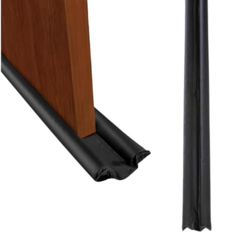 Protetor Veda Porta Duplo 80 cm Contra Bichos Previne Insetos Veda Fresta Bloqueia Poeira Isolamento Térmico e Acústico Tecido Premium Vedação de Ar Protetor de Portas para Casa