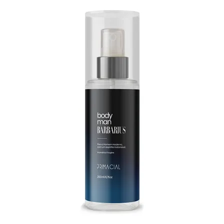 Body Splash Masculino Barbarius 200ml - Primacial Perfume Amadeirado