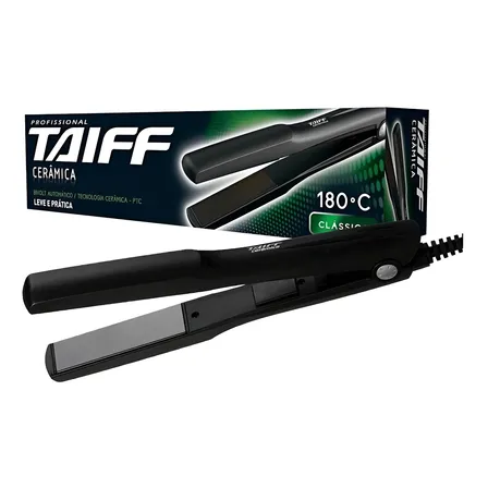 Taiff Prancha Cerâmica Profissional Classic 180° Preto 127/220v