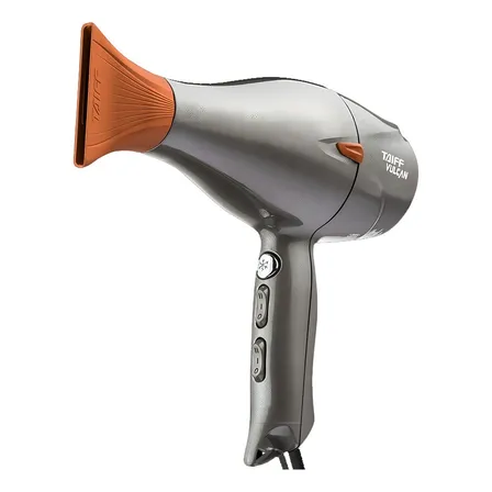 Secador De Cabelos Taiff Vulcan Diamante Íon Cerâmica 2500w Laranja E Grafite 127v