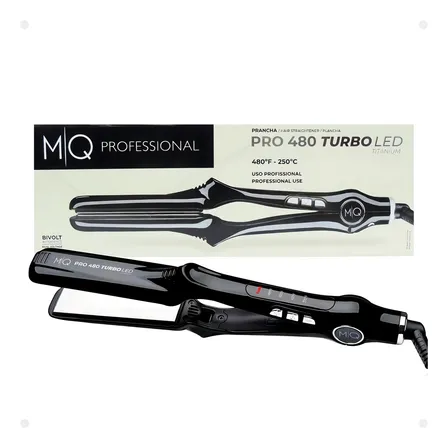 Prancha Mq Pro 480 Turbo Led Titanium Preto 127/220v