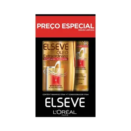 Kit Shampoo 375 Ml E 170 Ml Condicionador Elèseve Óleo