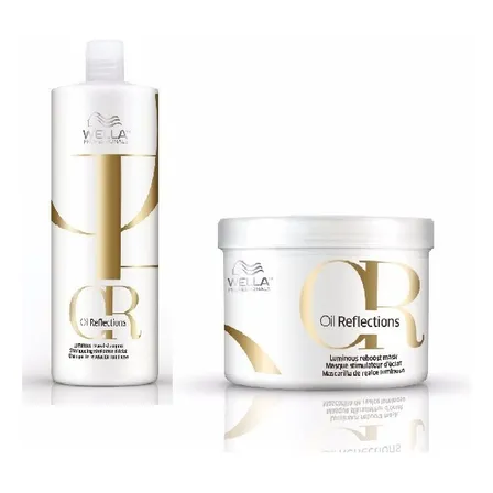 Kit Wella Oil Reflections Shampoo 1000ml + Máscara 500ml