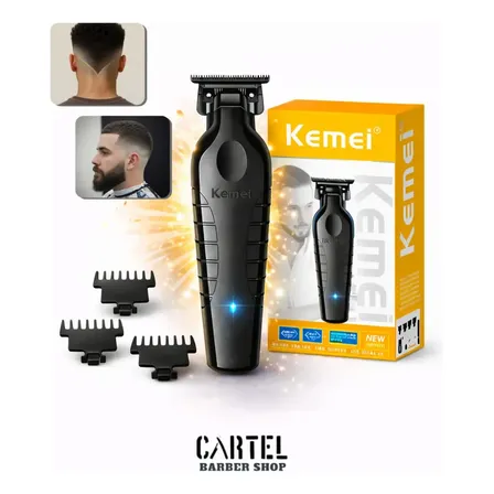 Máquina De Cortar Cabelo Kemei Km-2299 Profissional Com Carregamento Usb Preto 127/220v