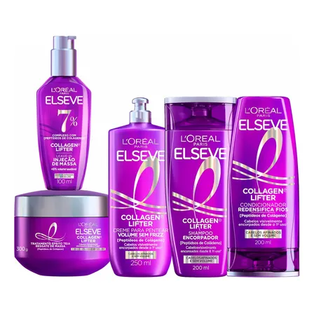 Kit Completo Elseve Collagen Lifter 5 Produtos L`oréal Paris