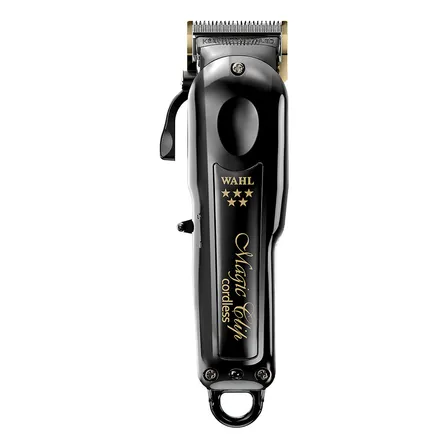 Máquina De Cortar Cabelo Wahl Magic Clip Preta Sem Fio Preto 127/220v