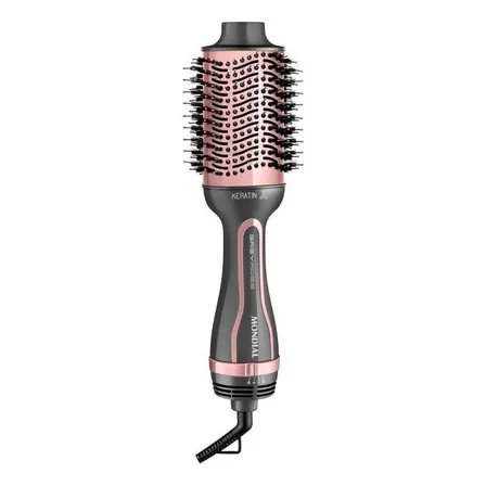 Escova Secadora Es-11-bi Mondial Keratin Grey Rose Rosa 127/220v