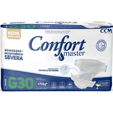 Fralda Geriátrica Descartável Confort Master Adulto Atacado