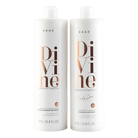 Kit Braé Divine Smooth Shampoo E Condicionador 1 Litro