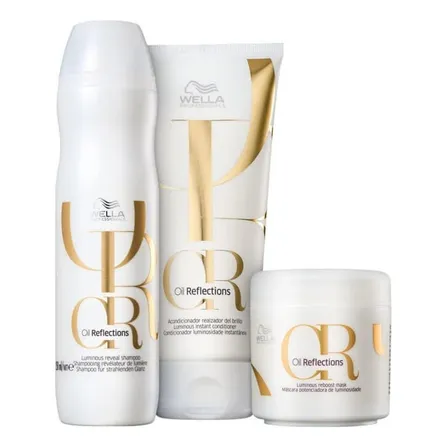 Wella Kit Oil Reflections Tratament Prof Trio (3 Produtos)