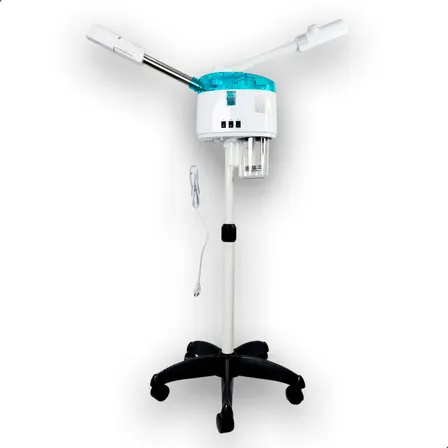 Vaporizador De Ozônio Quente Frio Capilar Facial Pedestal K238a Cor Branco E Azul K.skin 127v Branco/azul
